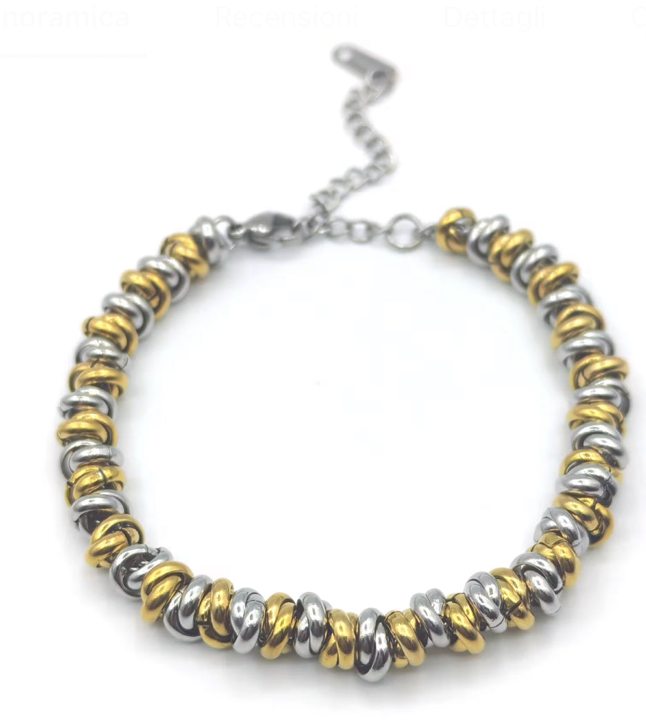 Bracciale Dual Essence
Bicolor acciaio 316L