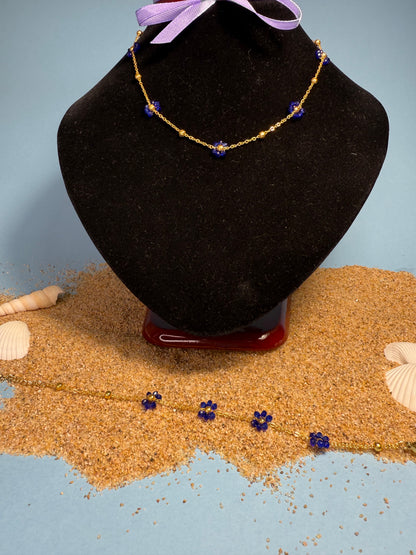 Set Margherita – Collana + Bracciale in Acciaio Inossidabile