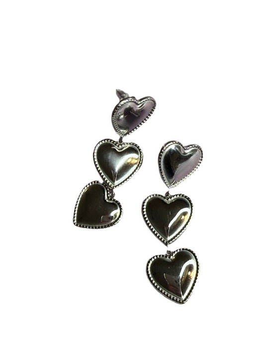 Orecchini Triplo cuore