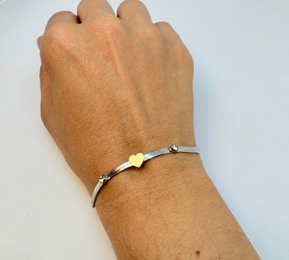Bracciale Cuore Snake