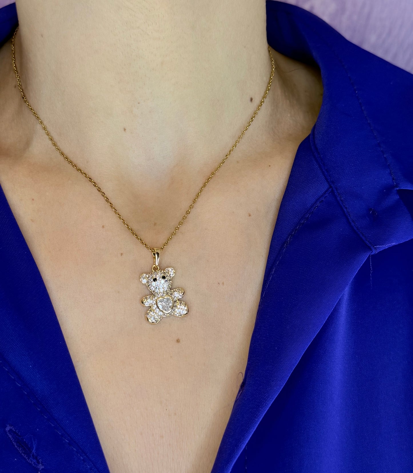 Collana Orsetto brillante