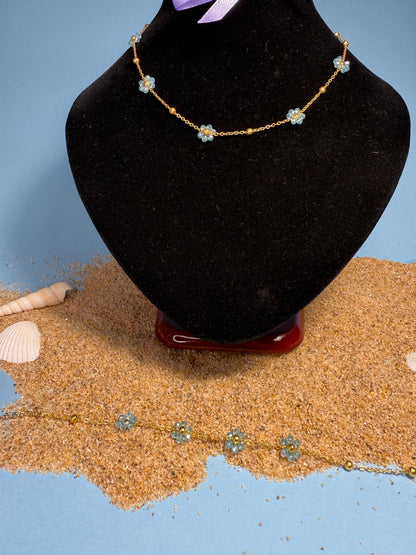 Set Margherita – Collana + Bracciale in Acciaio Inossidabile