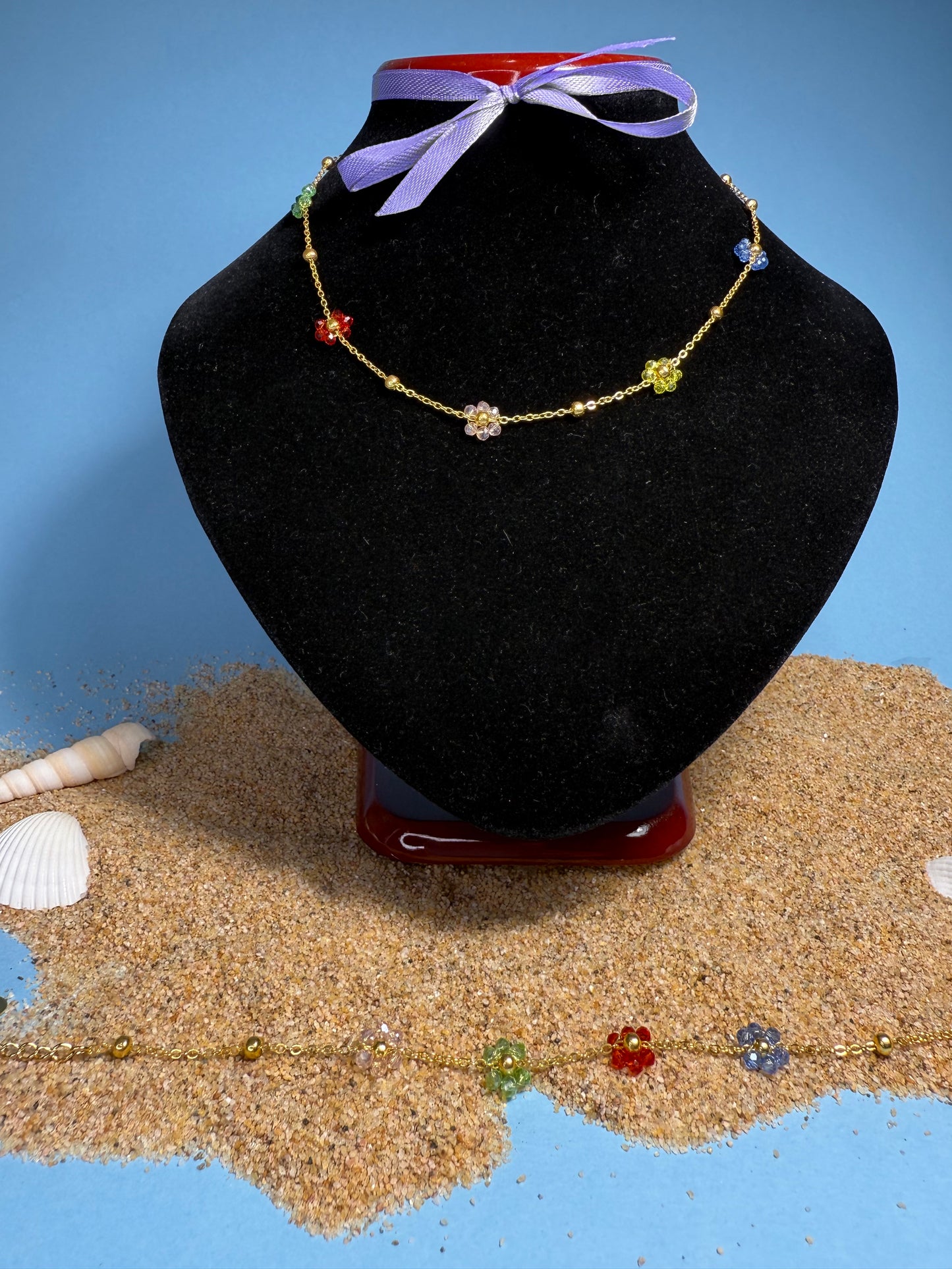 Set Margherita – Collana + Bracciale in Acciaio Inossidabile