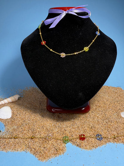 Set Margherita – Collana + Bracciale in Acciaio Inossidabile