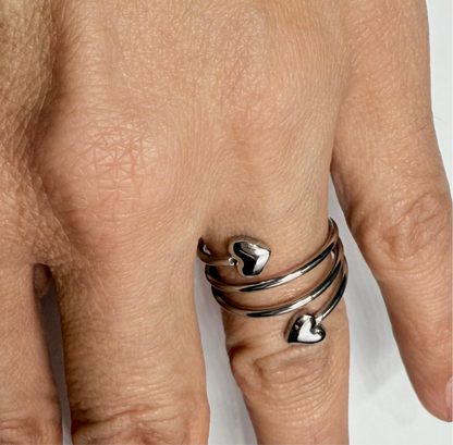 Anello Due Cuori