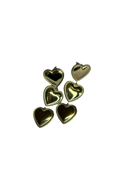 Orecchini Triplo cuore
