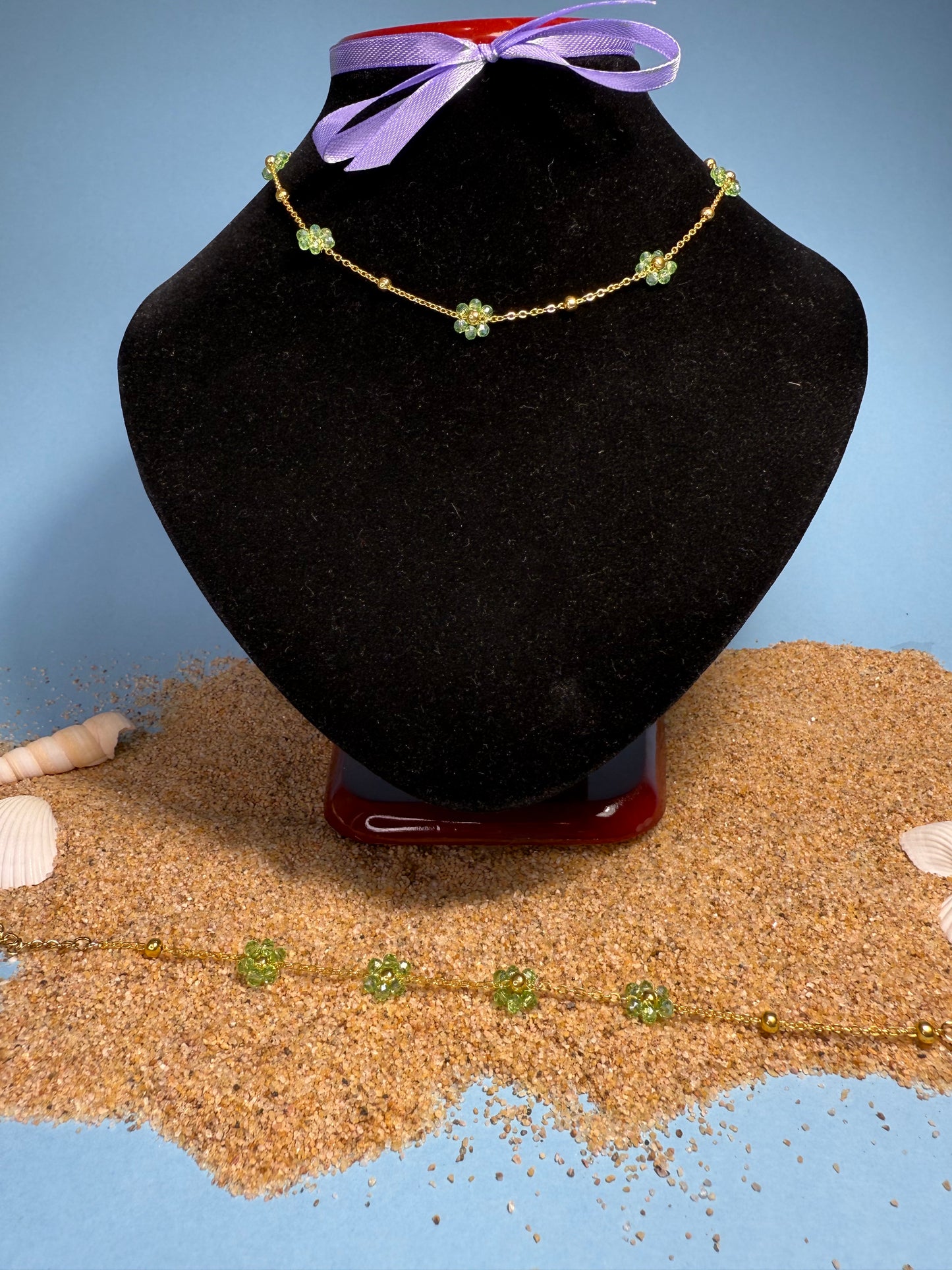 Set Margherita – Collana + Bracciale in Acciaio Inossidabile