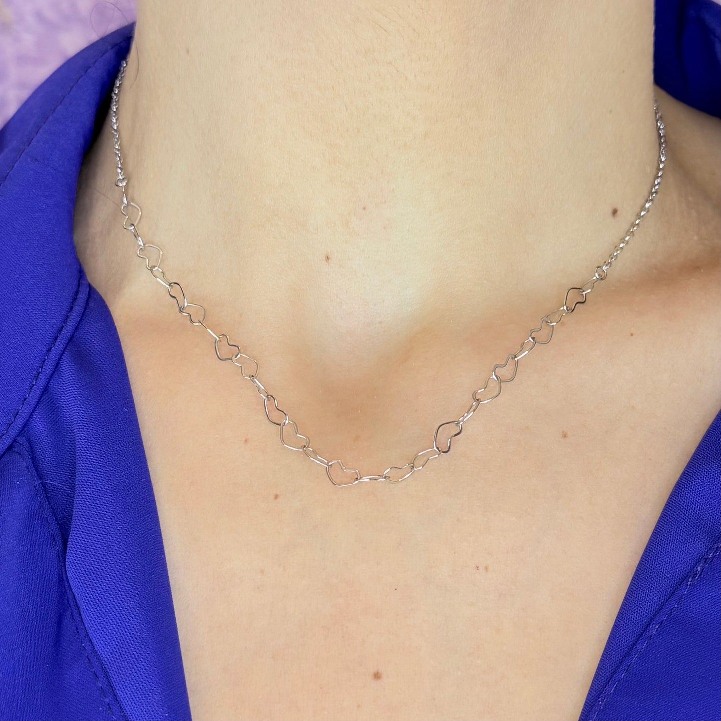 Collana Freya in Acciaio Inossidabile – Eleganza Romantica con Cuori Intrecciati