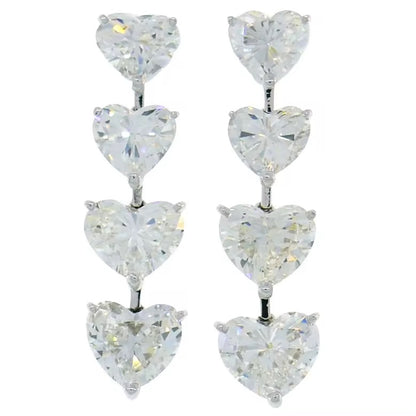 Orecchini  Cascata di Cuori