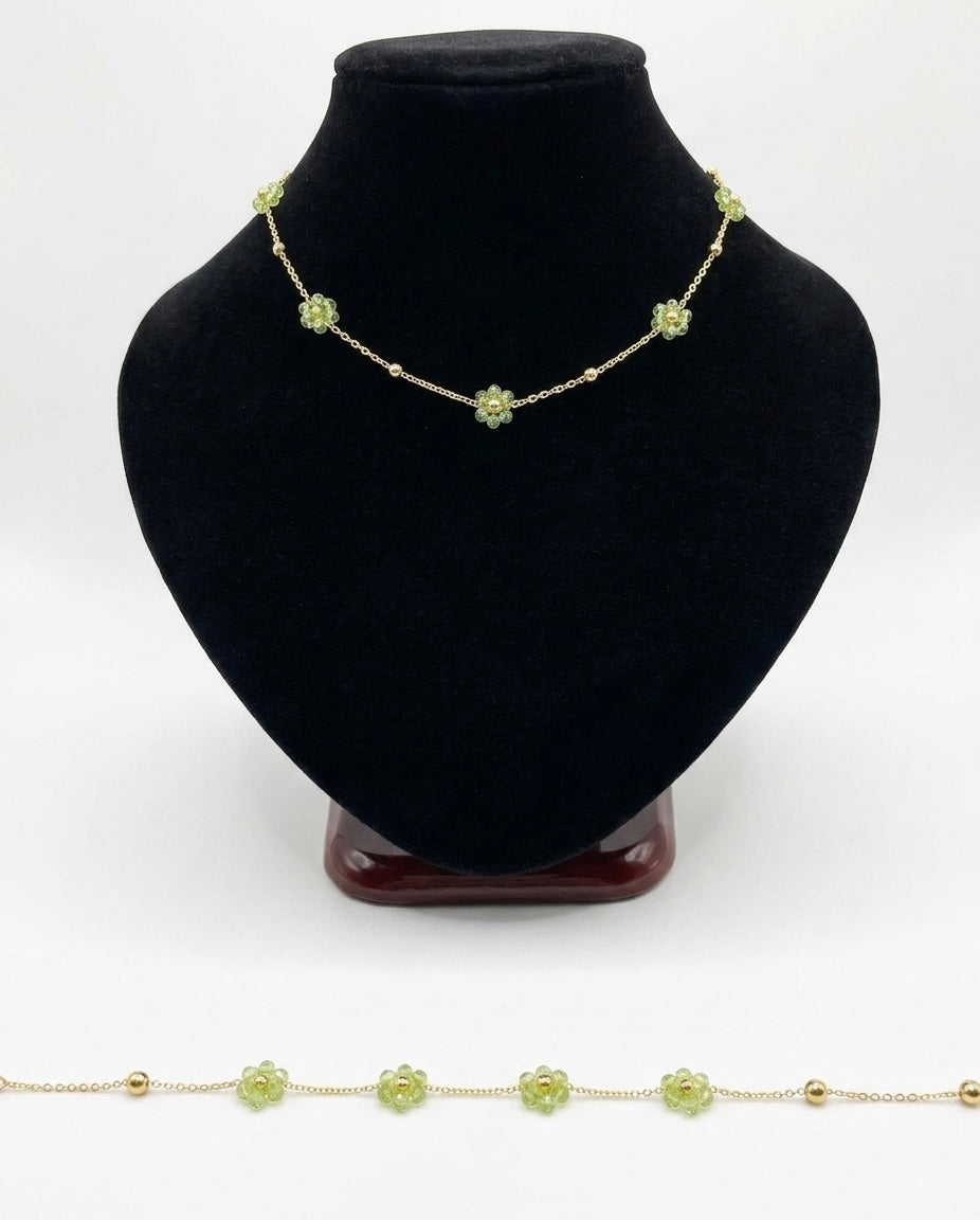 Set Margherita – Collana + Bracciale in Acciaio Inossidabile