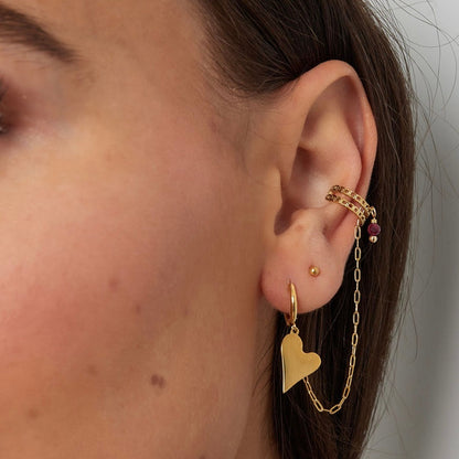 Ear cuff iside in acciaio inossidabile