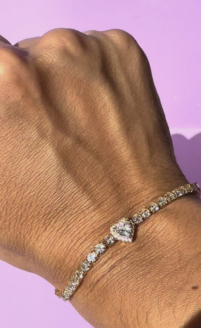 Bracciale Tennis Cuore