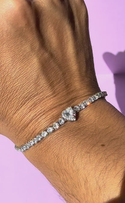 Bracciale Tennis Cuore